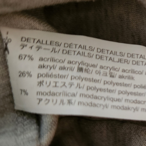 ZARA Fur Sleeve Sweatshirt Size S - Picture 2 of 8